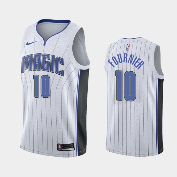 Orlando Magic Association #10 Evan Fournier White 2019 баскетбольная майка NBA