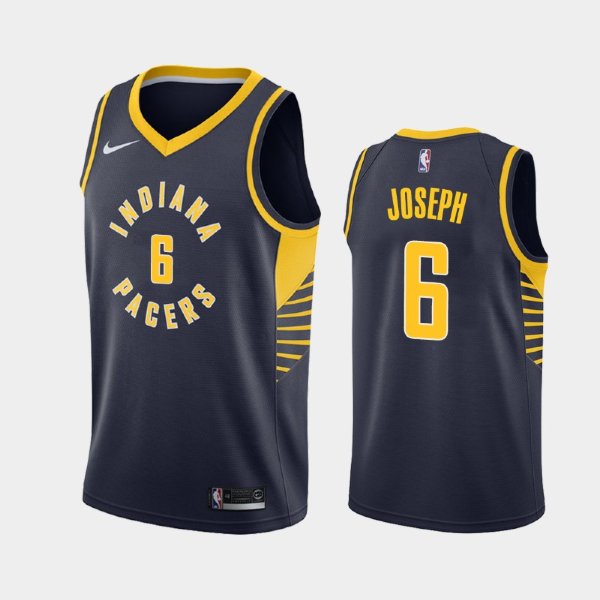Indiana Pacers #6 Cory Joseph Navy 2019 Icon баскетбольная майка NBA