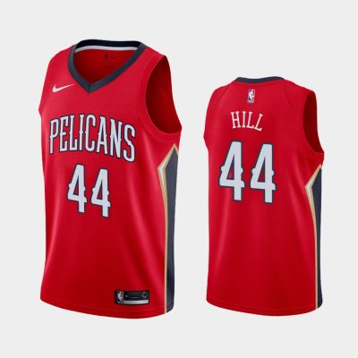 New Orleans Pelicans Statement #44 Solomon Hill Red 2019 баскетбольная майка NBA