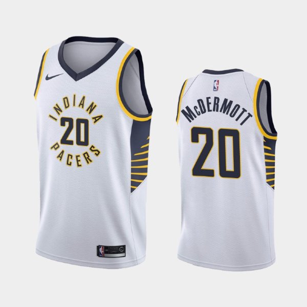 Indiana Pacers #20 Doug McDermott White 2019 Association баскетбольная майка NBA