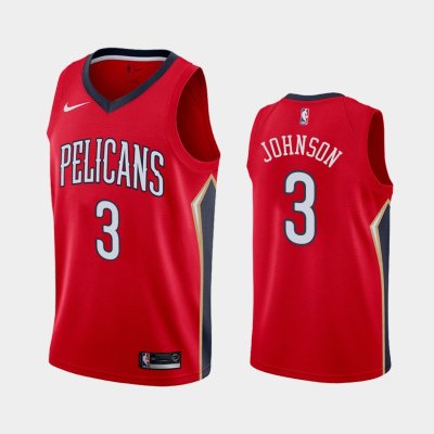 New Orleans Pelicans Statement #3 Stanley Johnson Red 2019 баскетбольная майка NBA