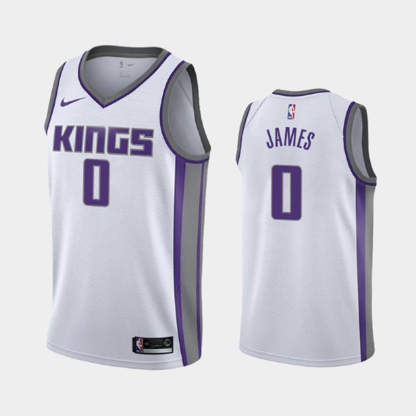 Sacramento Kings #0 Justin James White Association баскетбольная майка NBA - 2019 NBA Draft