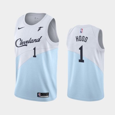 Cleveland Cavaliers #1 Rodney Hood Blue 2018-19 Earned баскетбольная майка NBA