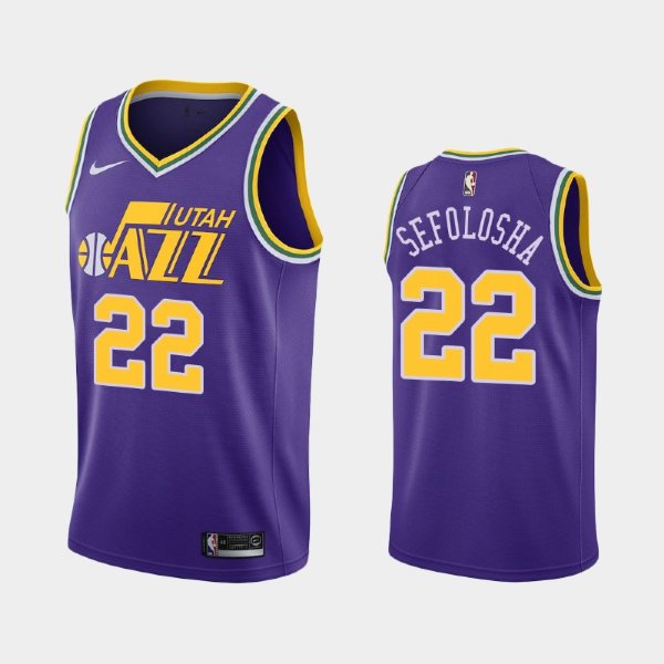Utah Jazz #22 Thabo Sefolosha Purple 40th Classic баскетбольная майка NBA