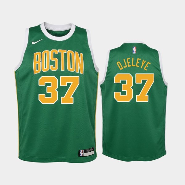 детская Boston Celtics Semi Ojeleye #37 Green 2018-19 Earned баскетбольная майка NBA