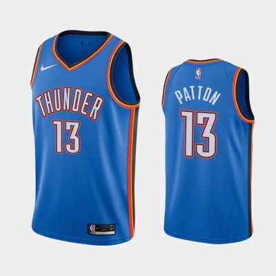 Oklahoma City Thunder #13 Justin Patton Blue 2019 Icon баскетбольная майка NBA