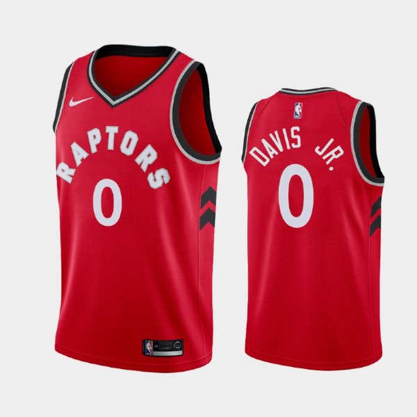 Toronto Raptors Terence Davis Jr. #0 Red 2019-20 Icon баскетбольная майка NBA