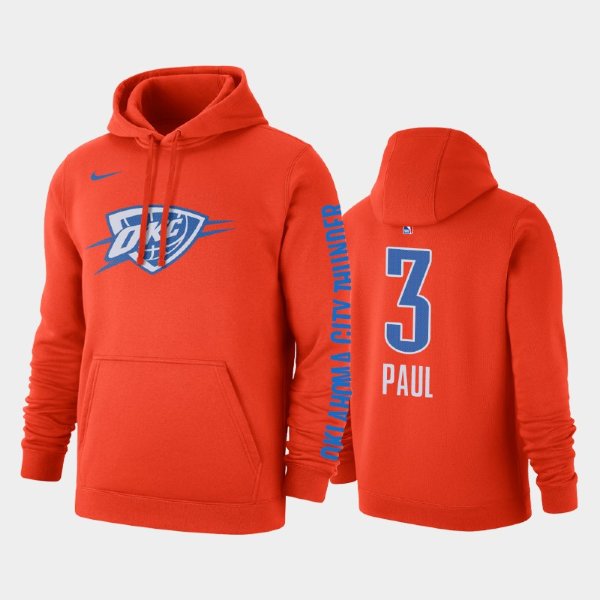 Oklahoma City Thunder #3 Chris Paul Statement толстовка - Orange