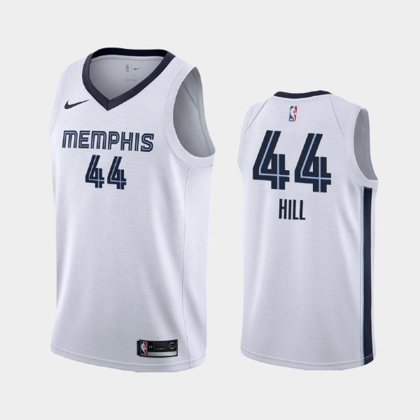 Memphis Grizzlies #44 Solomon Hill White Association баскетбольная майка NBA