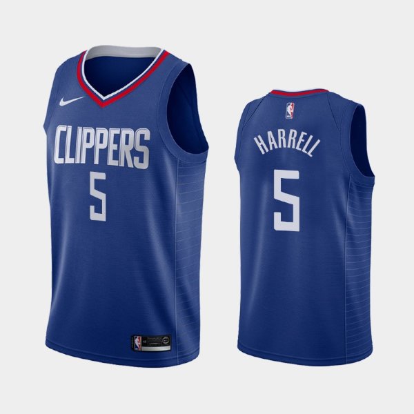 Los Angeles Clippers #5 Montrezl Harrell Blue 2019 Icon баскетбольная майка NBA