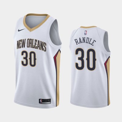 New Orleans Pelicans Association #30 Julius Randle White 2019 баскетбольная майка NBA
