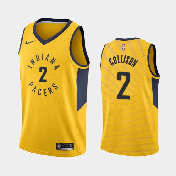 Indiana Pacers #2 Darren Collison Gold 2018-19 Statement баскетбольная майка NBA