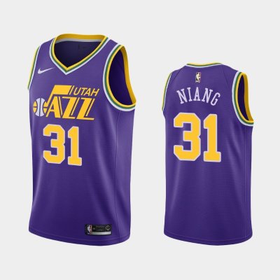 Utah Jazz #31 Georges Niang Purple 40th Classic баскетбольная майка NBA