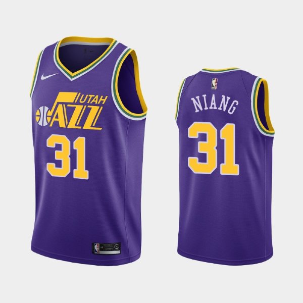 Utah Jazz #31 Georges Niang Purple 40th Classic баскетбольная майка NBA