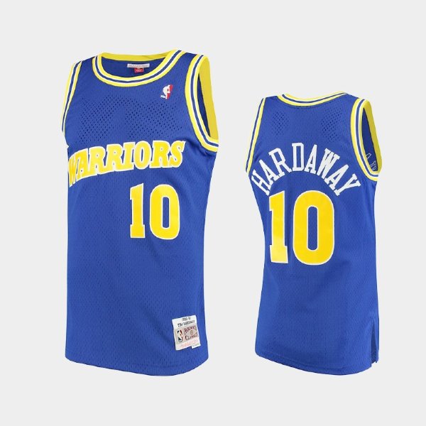 Golden State Warriors #10 Tim Hardaway Royal Hardwood Classics баскетбольная майка NBA