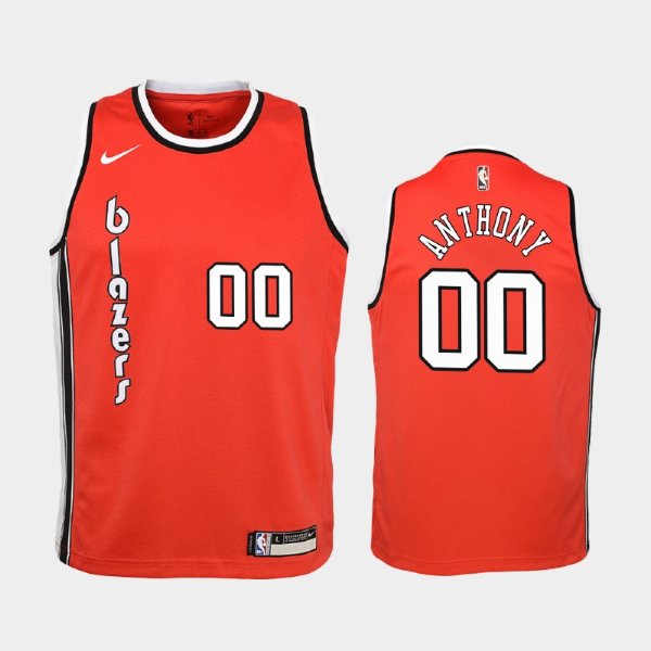 детская Portland Trail Blazers 50th #7 Carmelo Anthony Red Classic 2019-20 баскетбольная майка NBA