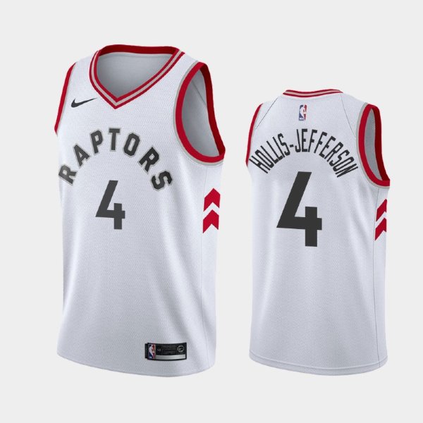 Toronto Raptors #4 Rondae Hollis-Jefferson White 2020 Association баскетбольная майка NBA