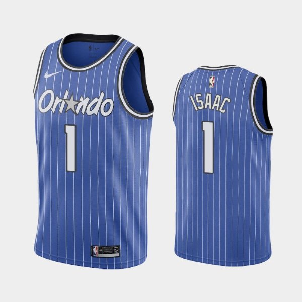 Orlando Magic #1 Jonathan Isaac Blue 30th Classic баскетбольная майка NBA