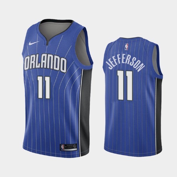 Orlando Magic #11 Amile Jefferson Blue 2019 Icon баскетбольная майка NBA