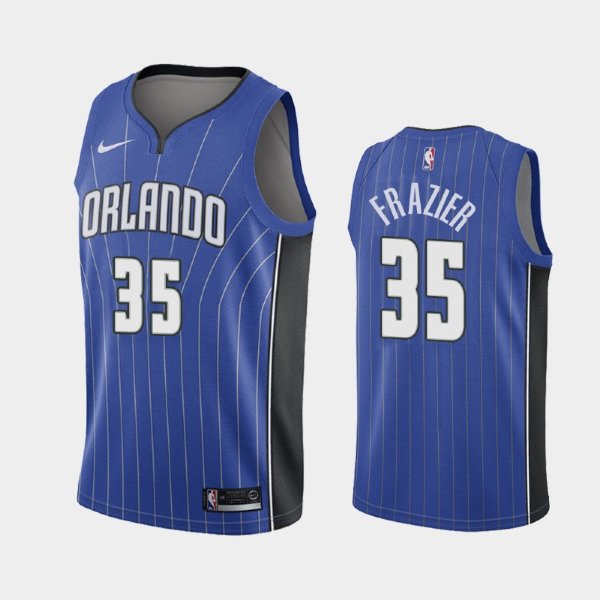 Orlando Magic #35 Melvin Frazier Blue 2019 Icon баскетбольная майка NBA