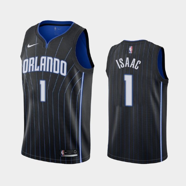 Orlando Magic Statement #1 Jonathan Isaac Black 2019 баскетбольная майка NBA