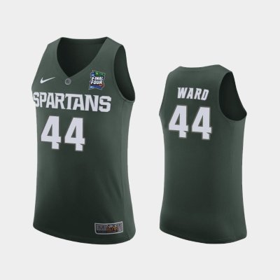 NCAA Michigan State Spartans #44 Nick Ward Green 2019 Final Four баскетбольная майка NBA