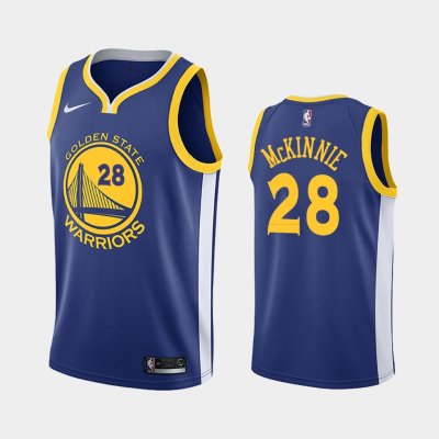 Golden State Warriors #28 Alfonzo McKinnie Blue Icon баскетбольная майка NBA