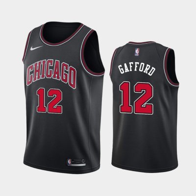Chicago Bulls Statement #12 Daniel Gafford Black 2019 NBA Draft баскетбольная майка NBA