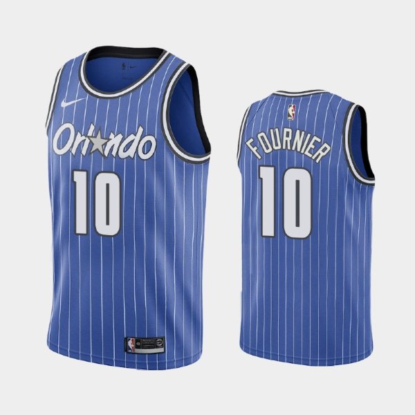 Orlando Magic #10 Evan Fournier Blue 30th Classic баскетбольная майка NBA