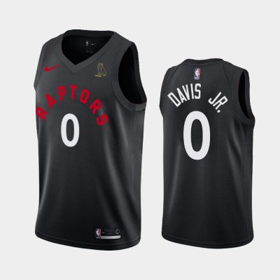 Toronto Raptors #0 Terence Davis Jr. Raptors X OVO Black баскетбольная майка NBA