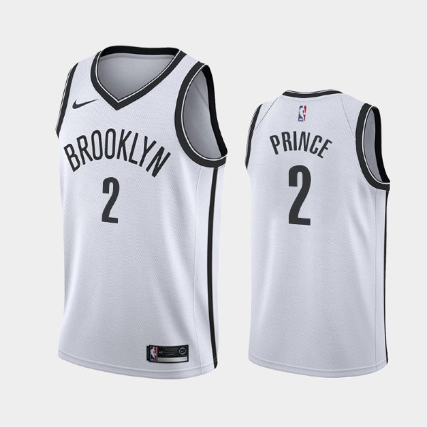 Brooklyn Nets #2 Taurean Prince White 2019 Association баскетбольная майка NBA