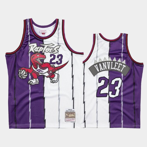 Toronto Raptors #23 Fred VanVleet Purple Split Two-Tone баскетбольная майка NBA