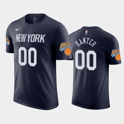 New York Knicks #00 Enes Kanter Navy 2018-19 City футболка