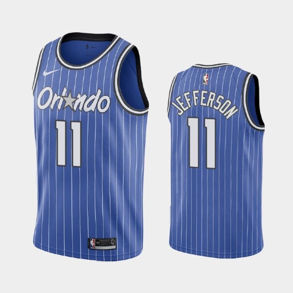 Orlando Magic #11 Amile Jefferson Blue 30th Classic баскетбольная майка NBA