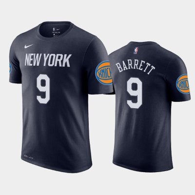New York Knicks #9 R.J. Barrett Navy City 2019 NBA Draft футболка
