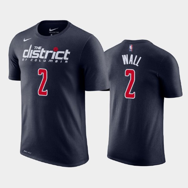 Washington Wizards #2 John Wall Navy Statement футболка