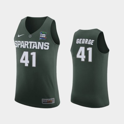 NCAA Michigan State Spartans #41 Conner George Green 2019 Final Four баскетбольная майка NBA