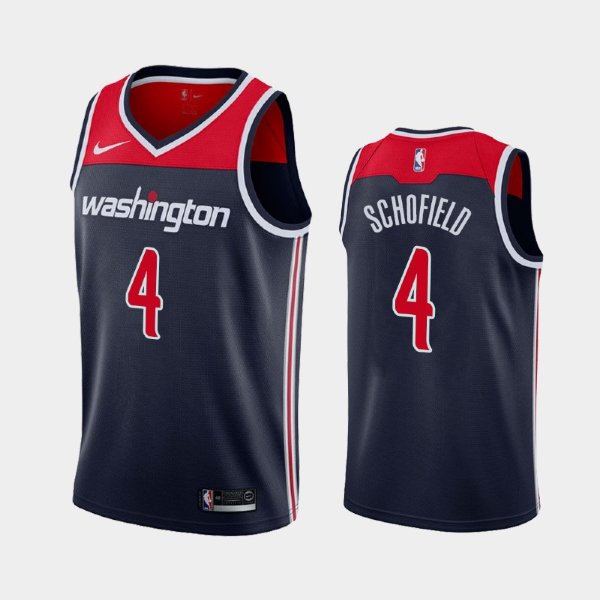 Washington Wizards #4 Admiral Schofield Navy Statement баскетбольная майка NBA - 2019 NBA Draft