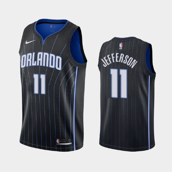 Orlando Magic Statement #11 Amile Jefferson Black 2019 баскетбольная майка NBA