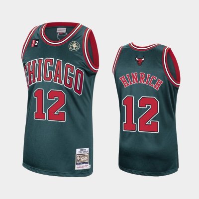 Chicago Bulls #12 Kirk Hinrich Green 2008-09 Hardwood Classics баскетбольная майка NBA