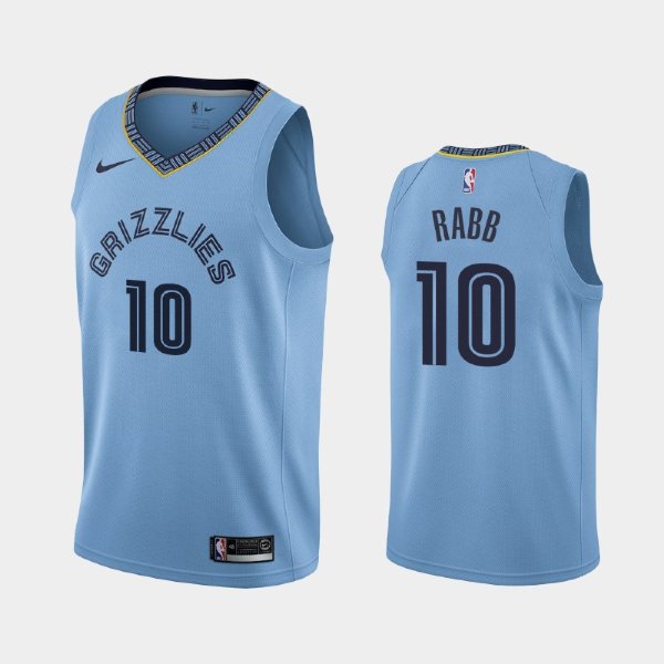 Memphis Grizzlies Statement #10 Ivan Rabb Blue 2019 баскетбольная майка NBA