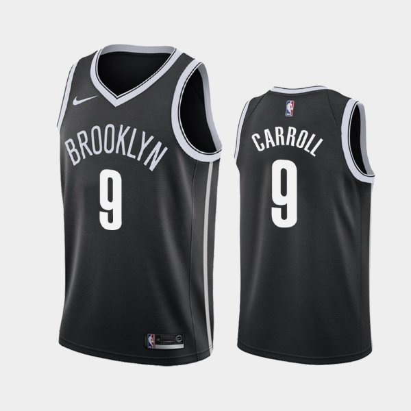 Brooklyn Nets #9 DeMarre Carroll Black 2019 Icon баскетбольная майка NBA