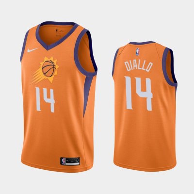 Phoenix Suns #14 Cheick Diallo 2019-20 Statement Orange баскетбольная майка NBA