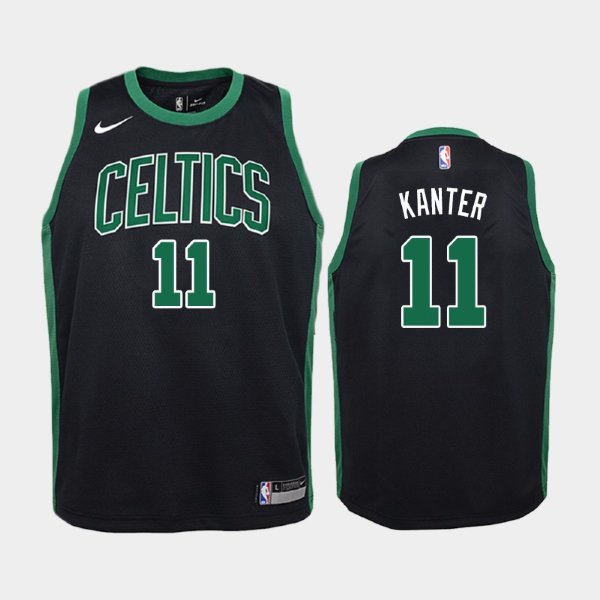 детская Boston Celtics Statement #11 Enes Kanter Black баскетбольная майка NBA