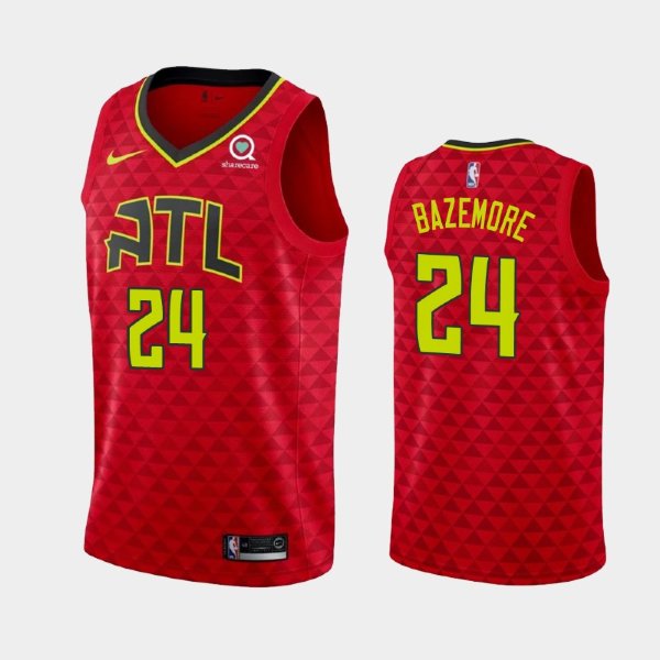 Atlanta Hawks #24 Kent Bazemore Red 2019 Statement баскетбольная майка NBA