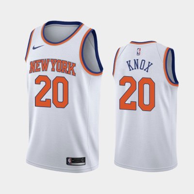New York Knicks Association #20 Kevin Knox White 2019 баскетбольная майка NBA