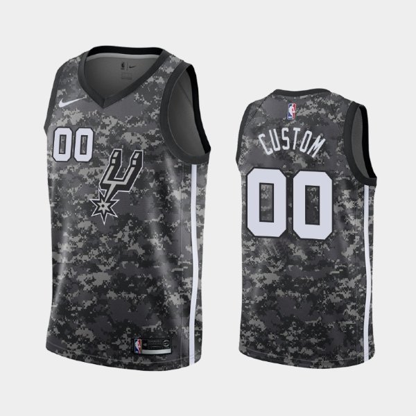 San Antonio Spurs Camo City Personalized баскетбольная майка NBA
