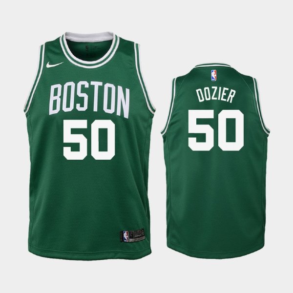 детская Boston Celtics P.J. Dozier #50 Green 2018-19 Icon баскетбольная майка NBA