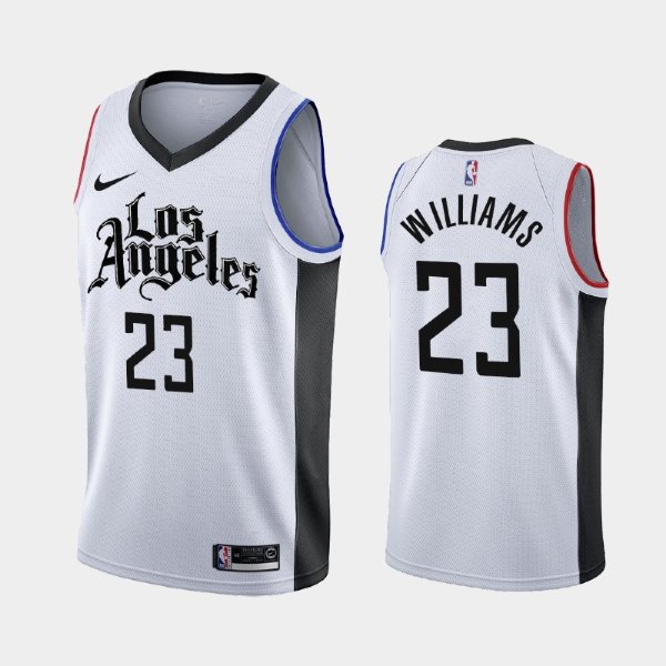 Los Angeles Clippers #23 Lou Williams White 2020 City баскетбольная майка NBA