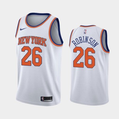 New York Knicks Association #26 Mitchell Robinson White 2019 баскетбольная майка NBA